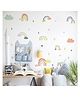 Jaamso Royals Cute Cloud and Rainbow Peel and Stick Self Adhesive Wall Sticker