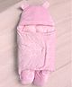 SAFE N CUTE baby  wearable baby swaddle blanket super soft  emboss velvet swaddler for Infants &Toddler's