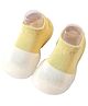 MOMISY  Anti-Skid  Colour Blocked Pair Of Shoe Socks - Yellow