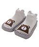 MOMISY  Anti-Skid Pair of 1 Shoe Socks-Grey