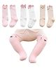 MOMISY Anti-Skid Pair of 3 Knee High Socks -Multicolor