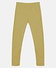 Kiddopanti Solid Ankle Length Leggings - Beige