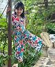 Peekaaboo Kids Pure Cotton Sleeveless Floral Printed Top & Pant Set - Blue