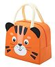 House of Quirk Insulated Lunch Bag Office Lunch Bag Cooler Bag Lunch Bag Picnic Bag Pocket Bag Waterproof Insulated Canvas Tiger - Orange