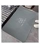 House of Quirk Absorbent Quick Dry Bath Mat - Upgrade Your Bathroom with Thin Bathroom Rugs Fit Under Door - Non Slip, Flat, Fast Drying, Washable (Grey Take A Bath)
