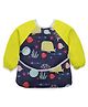 LuvLap Baby Long Sleeve Bib, Leak-Free, Washable, Lightweight, Wipeable, (6-24 Months), Baby Bib Shirt with Pocket, Yellow