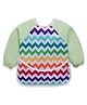 LuvLap Baby Long Sleeve Bib, Leak-Free, Washable, Lightweight, Wipeable, (6-24 Months), Baby Bib Shirt with Pocket, Green