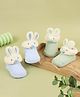 Kicks & Crawl Pack of 2 Bunny Friends - Blue & Mint Green