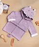 Kicks & Crawl Baby Rhino Bathrobe - Purple & White