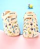 Cute Walk by Babyhug Crab Printed Clogs with Backstrap - Cream