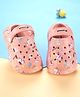 Cute Walk by Babyhug Unicorn Printed Clogs with Backstrap - Dark Peach