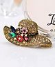 SYGA Brooch Pin Fashion Crystal Rhinestone Jewellery Pin Vintage Clothing Accessories Decoration  Sun Hat, Ancient Gold  Brooches for Women- S57