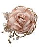 SYGA Women Floral Brooch Pin with Rhinestones and Pearls