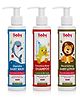 Babyorgano Ayurvedic Baby Wash, Shampoo & Lotion Combo - 200ml Each