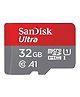 SanDisk microSD Card  32GB, 120MB/s R Ultra UHS-I (Red Grey )