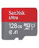 SanDisk microSD Memory Card for Smartphones 128GB 140MB/s R Ultra UHS-I (Red Grey)
