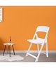 Italica Phoenix Folding Chair For Balcony Garden Patio Indoor & Outdoor Seating - Snow White