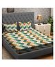 RRC Super Soft Brushed Microfiber Cotton King Size Bedsheet With 2 Pillow Cover - Multicolor