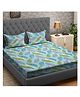 RRC Super Soft Brushed Microfiber Cotton King Size Bedsheet With 2 Pillow Cover - Blue
