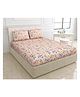 RRC Super Soft Brushed Microfiber Cotton King Size Bedsheet With 2 Pillow Cover - Pink