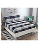 RRC Super Soft Brushed Microfiber Cotton King Size Bedsheet With 2 Pillow Cover - Blue