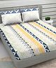 RRC Super Soft Brushed Microfiber Cotton King Size Bedsheet With 2 Pillow Cover - White