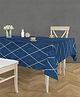 RRC Super Soft Brushed Microfiber Cotton 6 Seater Table Cover For Dinning Table - Blue