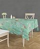 RRC Super Soft Brushed Microfiber Cotton 6 Seater Table Cover For Dinning Table - Green