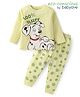 Babyoye Disney Single Jersey Knit Full Sleeves Night Suit With 101 Dalmatians Graphics - Green