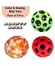 BitFeex Super Bouncy Moon Crater Texture Ball Anti Stress Ball High Bouncing Ball (Color & Design may Vary)- Pack of 1