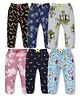 3PIN Cotton Pack of 6 Printed Pajamas - Multi