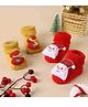 Kicks & Crawl Christmas Theme Pack Of 2 Tinsel Toes Socks - Red & Yellow
