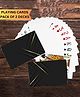 KARBD Playing Cards Deck Premium with Plastic Laminated Coating - Elite Black, Pack of 2