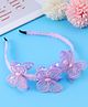 Babyhug Butterfly & Sequin Applique Hair Band - Purple