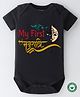 BLUSHES Navaratri Theme 100% Cotton Half Sleeves My First Navaratri Printed Onesie - Black