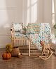 Playful Plunge Baby Bedding Set - Under the Sea Print Includes Cot Sheet, Pillow + Cover, 2 nos. Bolsters + Covers & Reversible Quilted Blanket