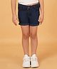 Creative Kids Above Knee Length Cherry Printed Denim Shorts - Dark Blue