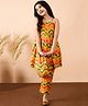 Stylo Bug Cotton Sleeveless Geometric Printed Coordinating Kurta Set - Multi Colour