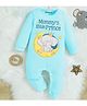 KNITROOT Mom Theme Cotton Full Sleeves MommyS Little Prince Text Printed Romper - Blue