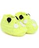 MayRa Knits Hand Knitted Animal Designed Crochet Booties - Green