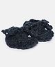MayRa Knits Hand Knitted Beads Embellished Crochet Booties - Black