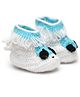 MayRa Knits Hand Knitted Animal Crochet Booties - White