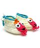 MayRa Knits Hand Knitted Animal Crochet Booties - Cream
