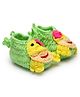 MayRa Knits Hand Knitted Bird Designed Crochet Booties - Green