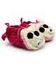 MayRa Knits Hand Knitted Animal Crochet Booties - Pink