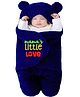 Swissberry  baby wearable blanket new born pack of 1pc wearable wrapper -Navy Blue