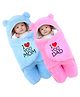 Swissberry  Baby wearable blanket Newborn combo pack of wearable swaddle wrapper pack of 2 -Pink, Skyblue