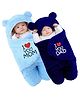 Swissberry  baby wearable blanket newborn combo pack of   swaddle wrapper -Navyblue, Skyblue