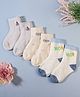 KIDLINGSS Pack Of 3 Text Printed Ankle Length Anti Bacterial Socks - Multi Colour