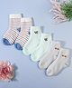 KIDLINGSS Pack Of 3 Anchor & Car Printed Anti Bacterial Cotton Socks - Multi Colour